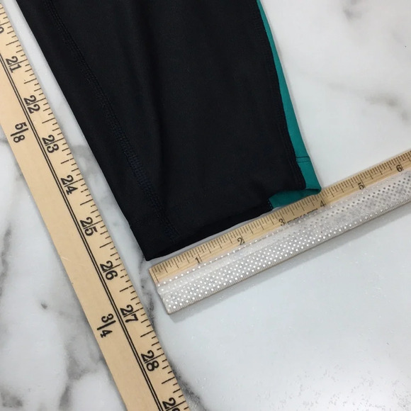 Nike Dri Fit Black Green Power Training Poly Tight - Picture 7 of 12